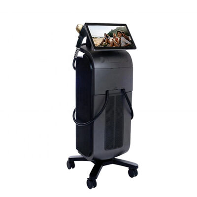 เครื่องกำจัดขนด้วยเลเซอร์ไดโอดปุ่มหยุดฉุกเฉิน พร้อมระบบระบายความร้อนด้วยน้ำและอากาศแบบเซมิคอนดักเตอร์ เพื่อให้มั่นใจในการกำจัดขน