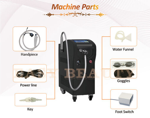โชต 4000000 Times Diode Laser Hair Removal Machine ที่มีอัตราการซ้ํา 0.5 ถึง 10Hz และ ABS สแตนเลส